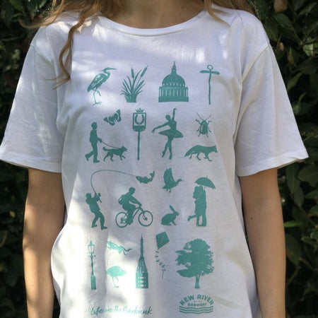 100% Cotton Riverbank T Shirt – White